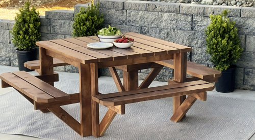 Mesas de Picnic y Cafetería